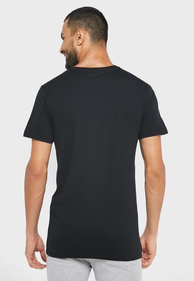 Tricouri negru Ralph Lauren pentru bărbați, pachet de 3 asortate, cu gât crew Tricouri negru Ralph Lauren pentru bărbați, pachet de 3 asortate, cu gât crew