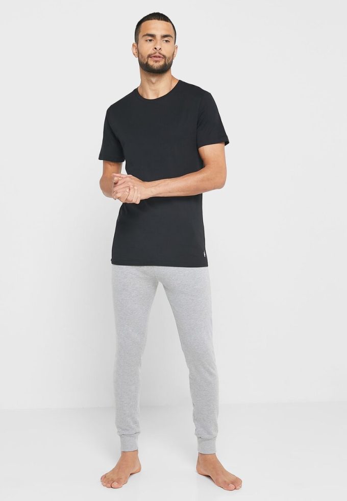 Tricouri negru Ralph Lauren pentru bărbați, pachet de 3 asortate, cu gât crew Tricouri negru Ralph Lauren pentru bărbați, pachet de 3 asortate, cu gât crew