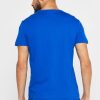 Tricouri pentru bărbați albastru Ralph Lauren Essential cu gât crew