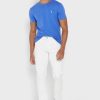 Tricouri pentru bărbați albastru Ralph Lauren Essential cu gât crew Tricouri pentru bărbați albastru Ralph Lauren Essential cu gât crew