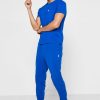 Tricouri pentru bărbați albastru Ralph Lauren Essential cu gât crew