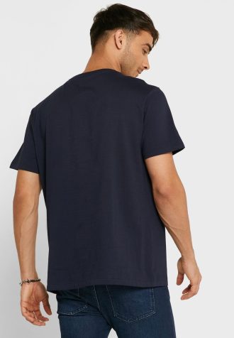 Tricouri pentru bărbați, blumarin, cu logo brodat Ralph Lauren, cu gât crew