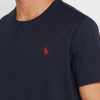 Tricouri pentru bărbați, blumarin, cu logo brodat Ralph Lauren, cu gât crew