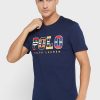 Tricouri pentru bărbați, cu logo-ul Ralph Lauren, cu decolteu rotund