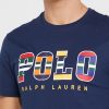 Tricouri pentru bărbați, cu logo-ul Ralph Lauren, cu decolteu rotund