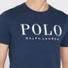 Tricouri pentru bărbați, cu logo-ul Ralph Lauren, cu decolteu rotund