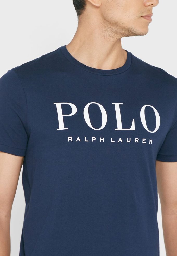 Tricouri pentru bărbați, cu logo-ul Ralph Lauren, cu decolteu rotund