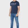 Tricouri pentru bărbați, cu logo-ul Ralph Lauren, cu decolteu rotund