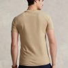 Tricouri pentru bărbați kaki Ralph Lauren, personalizate, slim cu gât crew, pentru bărbați Tricouri pentru bărbați kaki Ralph Lauren, personalizate, slim cu gât crew, pentru bărbați