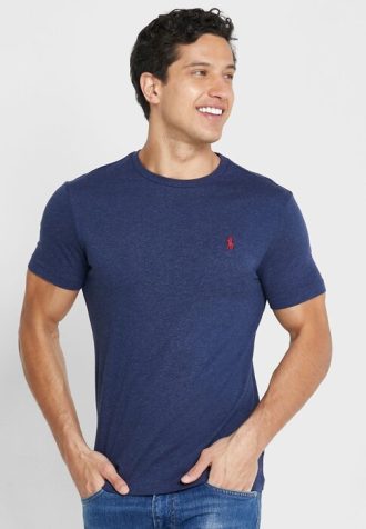 Tricouri pentru bărbați Ralph Lauren Essential cu decolteu rotund pentru bărbați