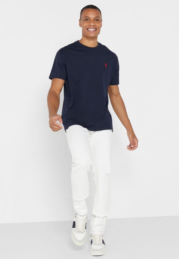 Tricouri pentru bărbați Ralph Lauren Essential cu decolteu rotund pentru bărbați