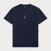 Tricouri pentru bărbați Ralph Lauren, personalizate, cu decor subțire, cu gât crew, pentru bărbați