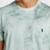 Tricouri pentru bărbați verzi Ralph Lauren cu imprimeu cu gât crew Tricouri pentru bărbați verzi Ralph Lauren cu imprimeu cu gât crew