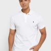 Tricouri polo albe Ralph Lauren Essential pentru bărbați