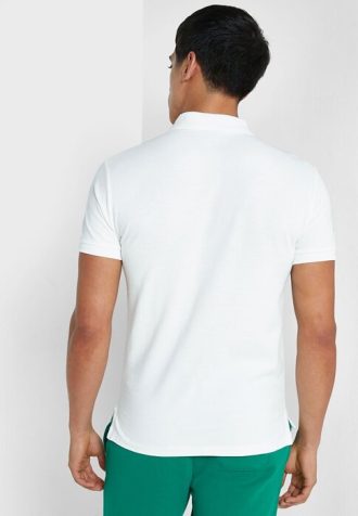 Tricouri polo albe Ralph Lauren Essential pentru bărbați