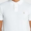 Tricouri polo albe Ralph Lauren Essential pentru bărbați Tricouri polo albe Ralph Lauren Essential pentru bărbați