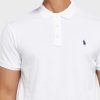 Tricouri polo albe Ralph Lauren Essential pentru bărbați