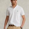 Tricouri polo albe Ralph Lauren The Earth pentru bărbați Tricouri polo albe Ralph Lauren The Earth pentru bărbați