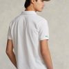 Tricouri polo albe Ralph Lauren The Earth pentru bărbați Tricouri polo albe Ralph Lauren The Earth pentru bărbați