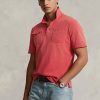 Tricouri polo cu buzunare din plasă, pentru bărbați, Ralph Lauren, de culoare clasică Tricouri polo cu buzunare din plasă, pentru bărbați, Ralph Lauren, de culoare clasică