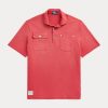 Tricouri polo cu buzunare din plasă, pentru bărbați, Ralph Lauren, de culoare clasică Tricouri polo cu buzunare din plasă, pentru bărbați, Ralph Lauren, de culoare clasică