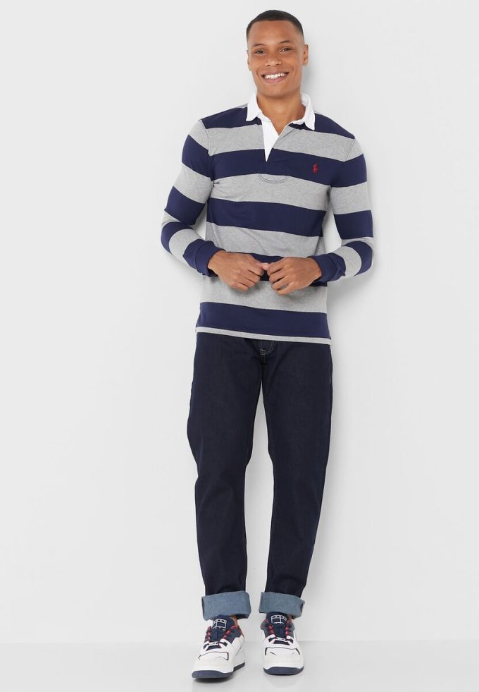 Tricouri polo cu dungi Ralph Lauren multicolore pentru bărbați