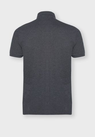Tricouri polo cu plasă de bază Ralph Lauren gri pentru bărbați
