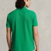 Tricouri polo cu plasă emblematică Ralph Lauren pentru bărbați verzi Tricouri polo cu plasă emblematică Ralph Lauren pentru bărbați verzi