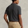 Tricouri polo cu plasă subțire personalizate Ralph Lauren pentru bărbați gri Tricouri polo cu plasă subțire personalizate Ralph Lauren pentru bărbați gri