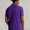 Tricouri polo cu plasă subțire personalizate Ralph Lauren pentru bărbați violet Tricouri polo cu plasă subțire personalizate Ralph Lauren pentru bărbați violet