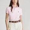 Tricouri polo de damă, cu plasă, Ralph Lauren, de culoare clasică
