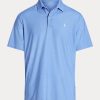 Tricouri polo de performanță Ralph Lauren Classic Fit, albastre, pentru bărbați Tricouri polo de performanță Ralph Lauren Classic Fit, albastre, pentru bărbați