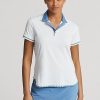 Tricouri polo din jerseu, croite, Ralph Lauren, albe Tricouri polo din jerseu, croite, Ralph Lauren, albe