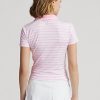 Tricouri polo din jerseu, croite, Ralph Lauren, pentru femei, roz