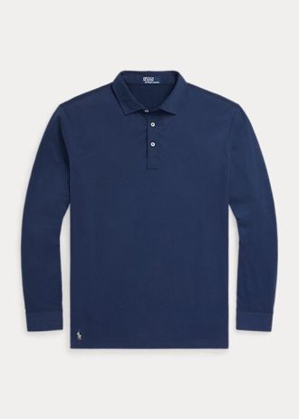 Tricouri polo din jersey Ralph Lauren pentru bărbați bleumarin