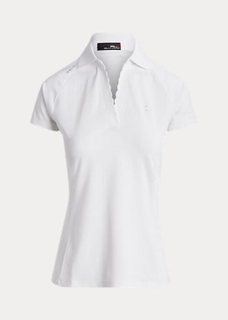 Tricouri polo din piqué, croite, Ralph Lauren, albe