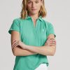 Tricouri polo din piqué, croite, Ralph Lauren, verzi