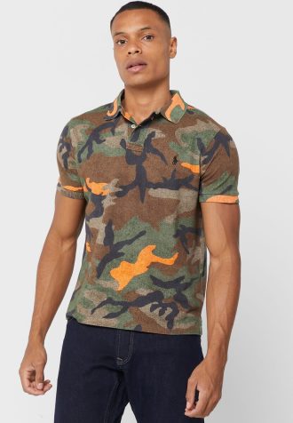 Tricouri polo multicolore pentru bărbați Ralph Lauren Camo