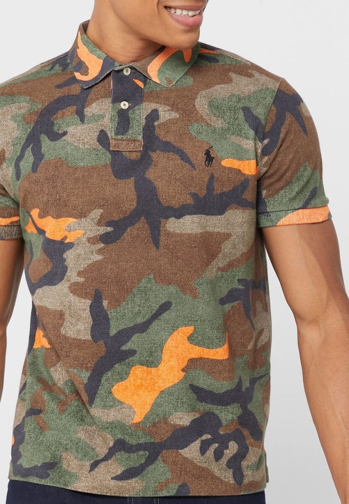 Tricouri polo multicolore pentru bărbați Ralph Lauren Camo