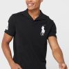 Tricouri polo negre pentru bărbați cu logo Ralph Lauren Tricouri polo negre pentru bărbați cu logo Ralph Lauren