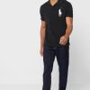 Tricouri polo negre pentru bărbați cu logo Ralph Lauren Tricouri polo negre pentru bărbați cu logo Ralph Lauren