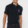 Tricouri polo negre Ralph Lauren Essential pentru bărbați Tricouri polo negre Ralph Lauren Essential pentru bărbați
