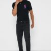Tricouri polo negre Ralph Lauren Essential pentru bărbați Tricouri polo negre Ralph Lauren Essential pentru bărbați