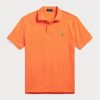 Tricouri polo personalizate pentru bărbați Ralph Lauren, cu ochiuri subțire, portocalii