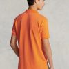 Tricouri polo personalizate pentru bărbați Ralph Lauren, cu ochiuri subțire, portocalii