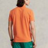 Tricouri polo personalizate pentru bărbați Ralph Lauren, cu ochiuri subțire, portocalii