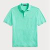 Tricouri polo personalizate Ralph Lauren, cu ochiuri subțire, verzi, pentru bărbați