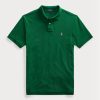 Tricouri polo personalizate Ralph Lauren, cu ochiuri subțire, verzi, pentru bărbați
