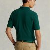 Tricouri polo personalizate Ralph Lauren, cu ochiuri subțire, verzi, pentru bărbați