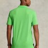 Tricouri polo personalizate Ralph Lauren, cu ochiuri subțire, verzi, pentru bărbați
